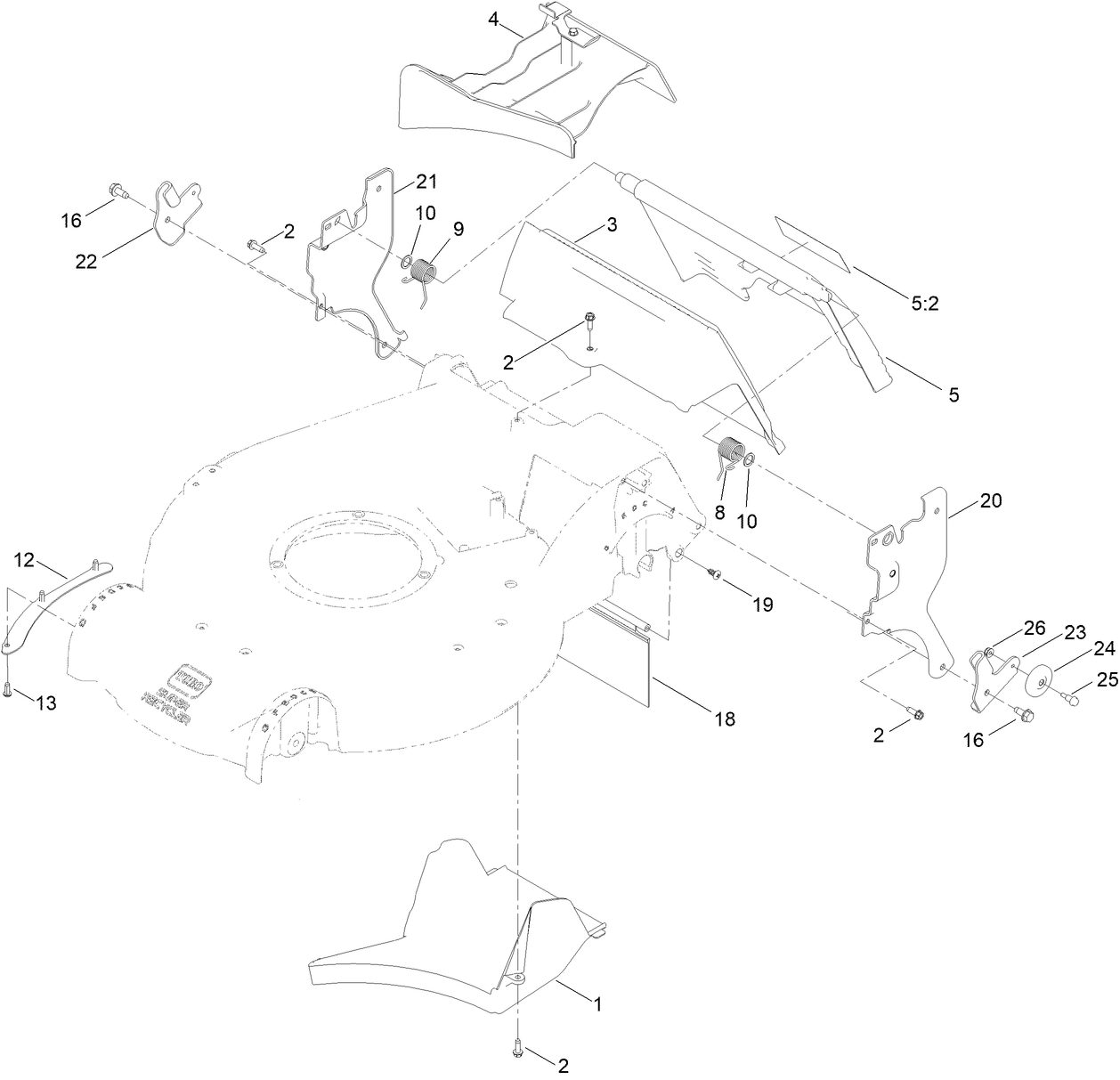 Rear Door and Mulch Plug Assembly