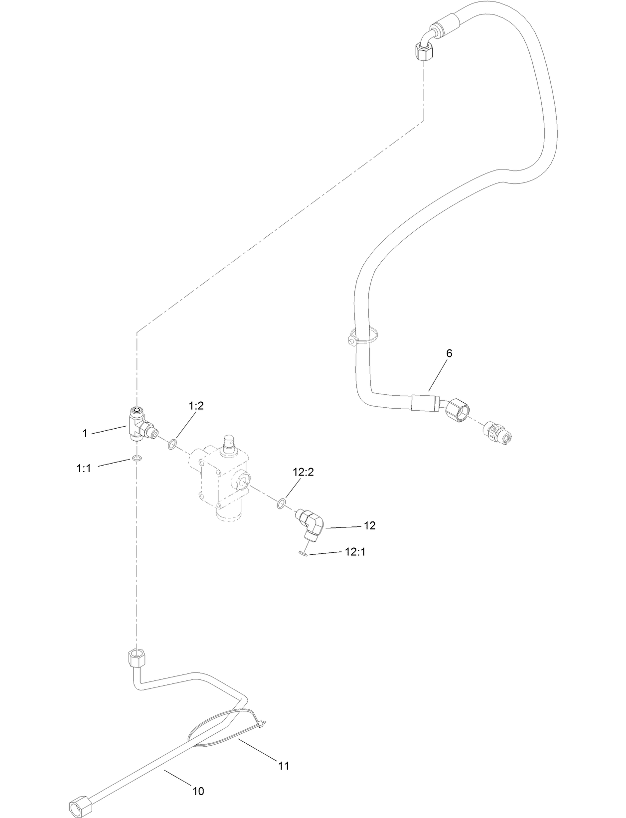 Lift Hydraulic Routing Assembly