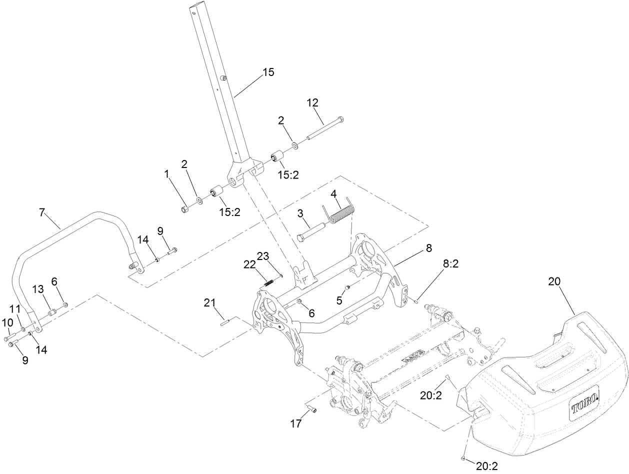 Frame and Handle Mount Assembly