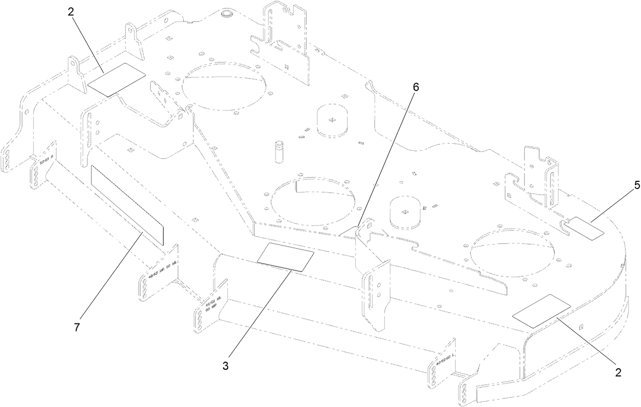 Deck Decal Assembly No. 144-6587