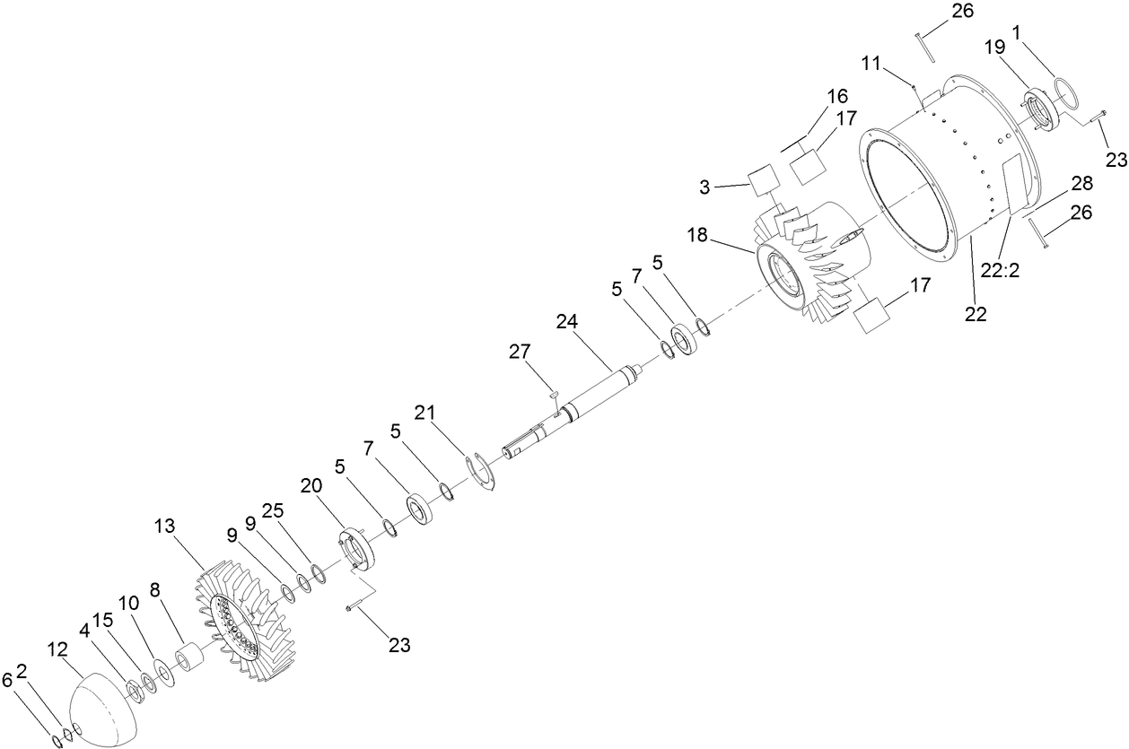 Turbine Assembly No. 127-6277