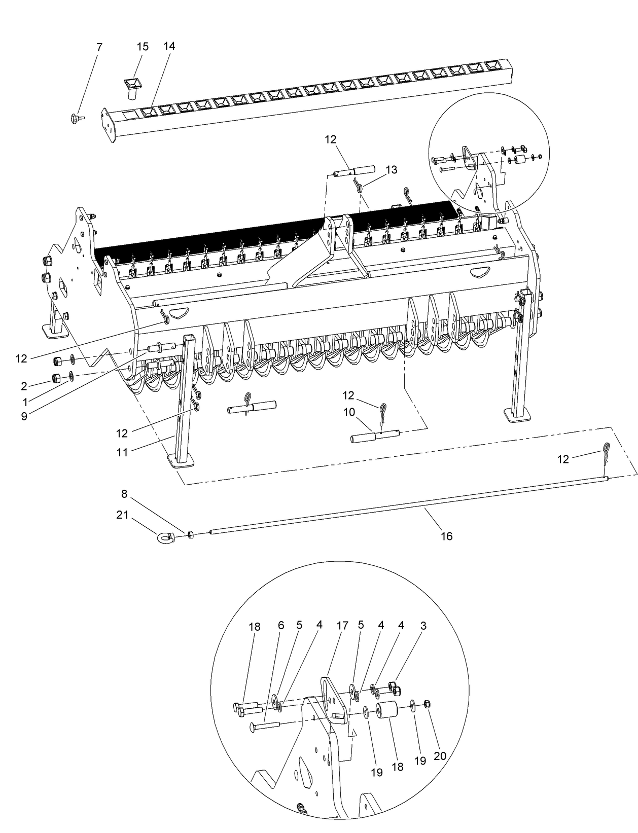 Funnel Beam and Jacks Assembly