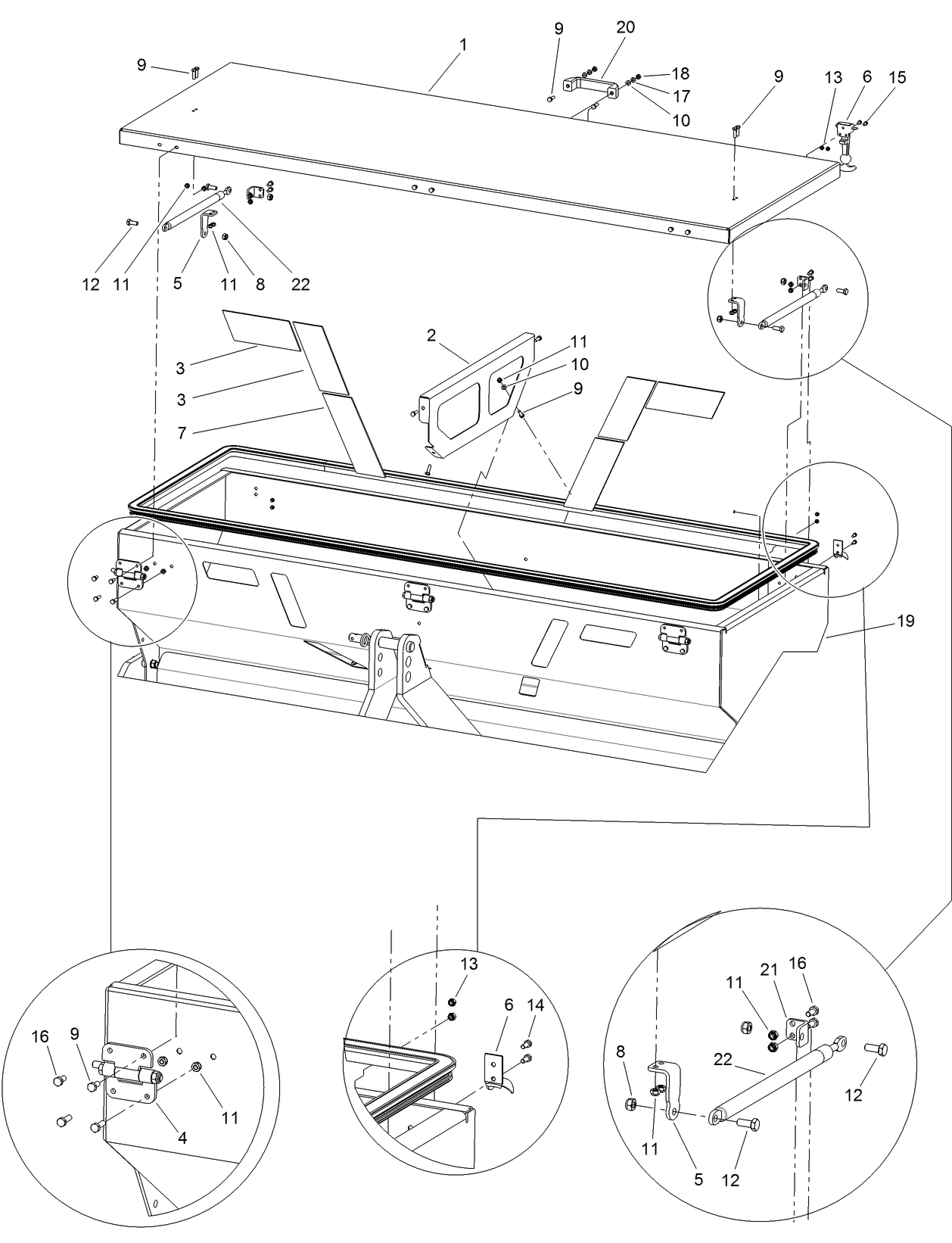 Hopper Components Assembly