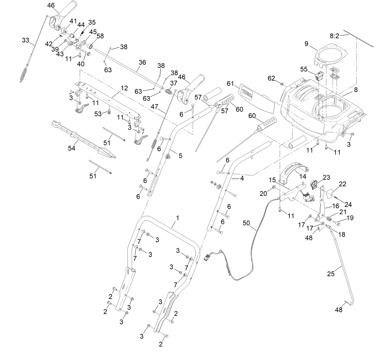 Lower Handle and Panel Assembly