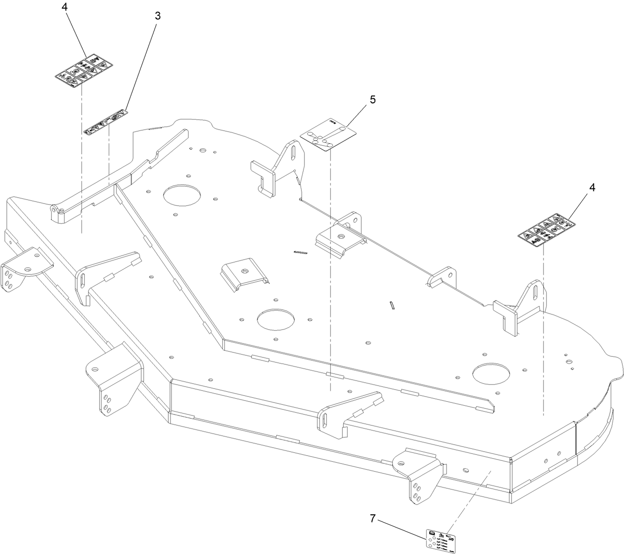 Deck W/Decals Assembly No. 138-9766