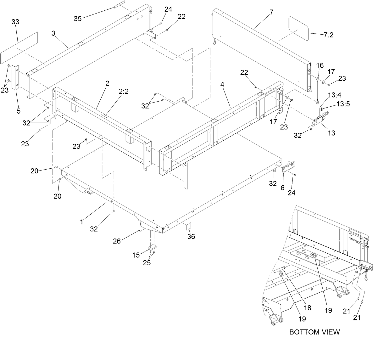 Full Bed and Side Panel Assembly