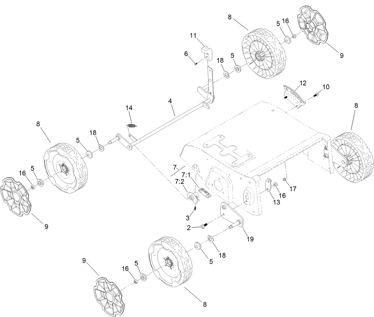 Traction and Suspension Assembly