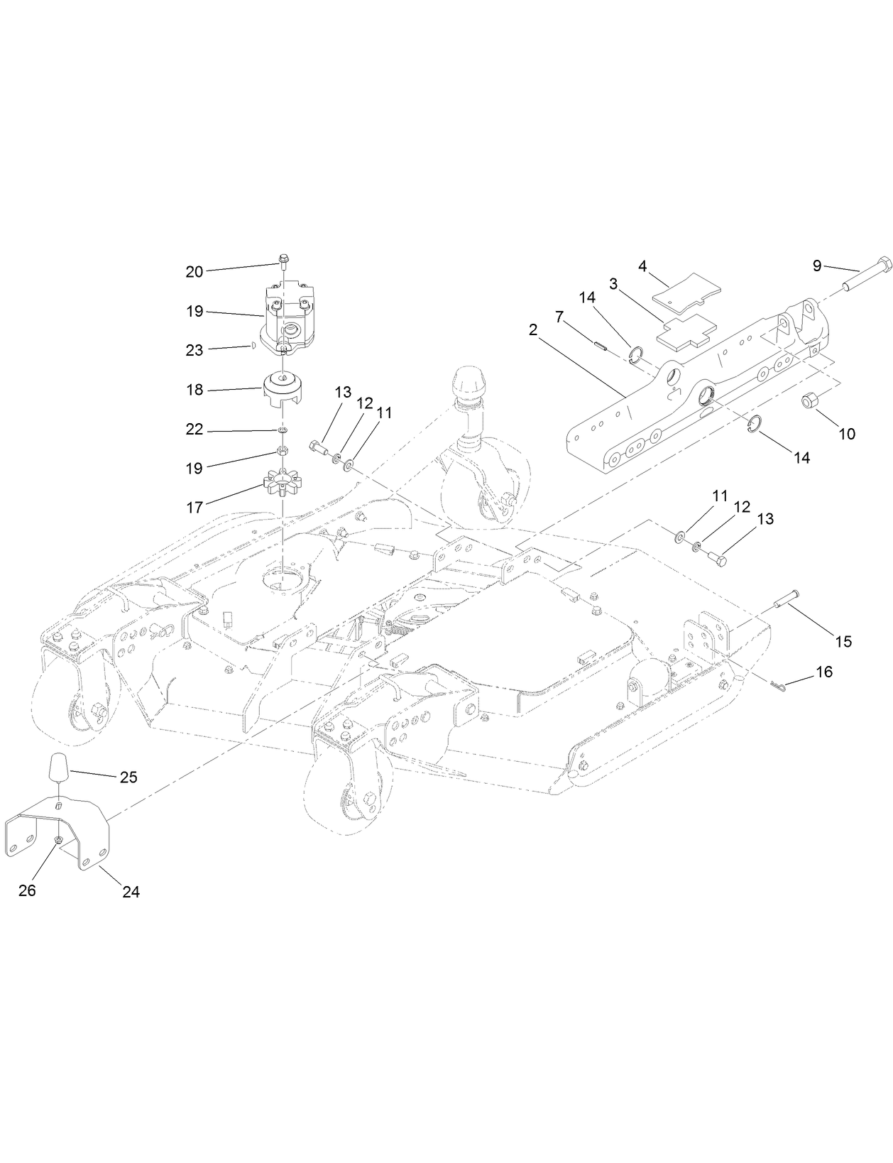 Right Deck Mount Assembly