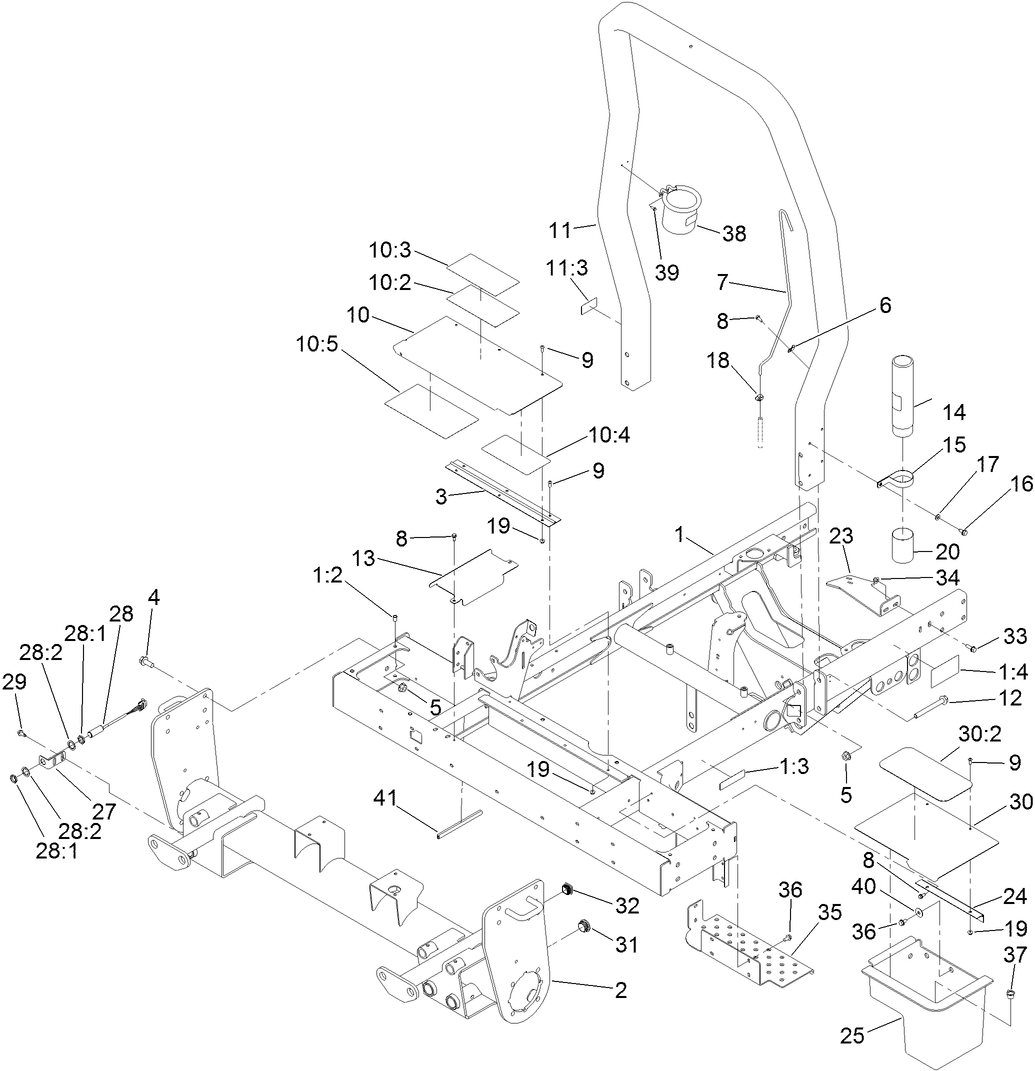 Frame and Front Axle Assembly