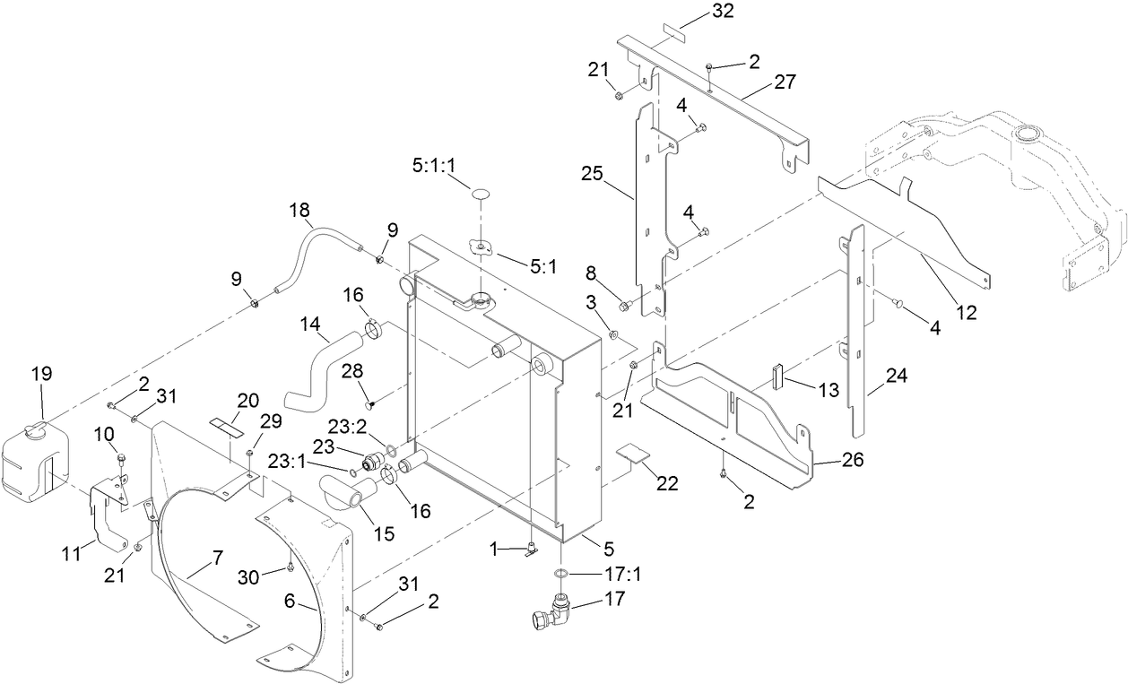 Radiator and Oil Cooler Assembly
