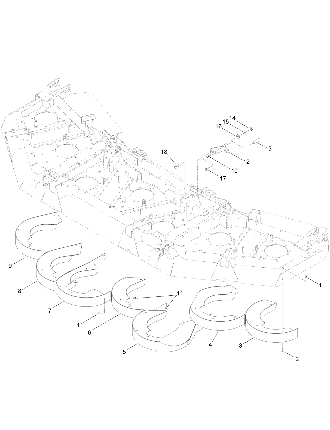 Rear Discharge Baffle Assembly