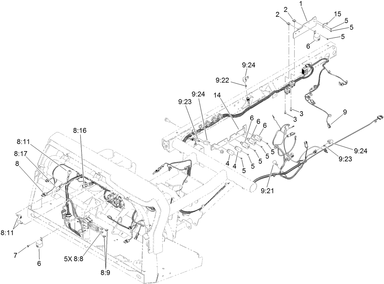 Front and Rear Wire Harness Assembly