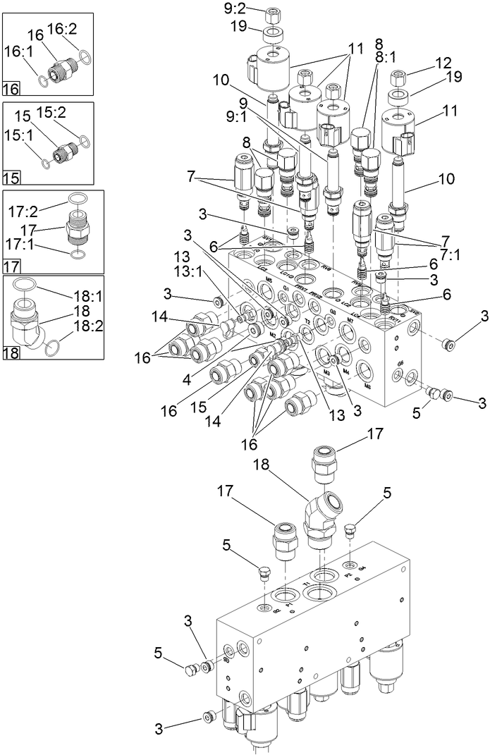 Mow Manifold Assembly No. 136-2916