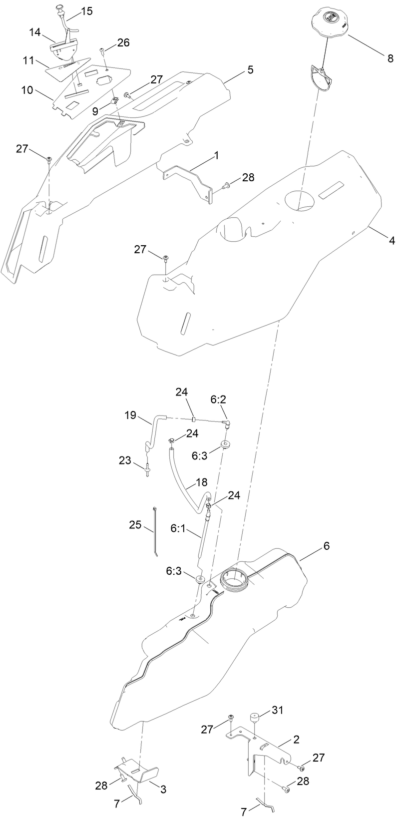 Body Styling and Fuel Pod Assembly