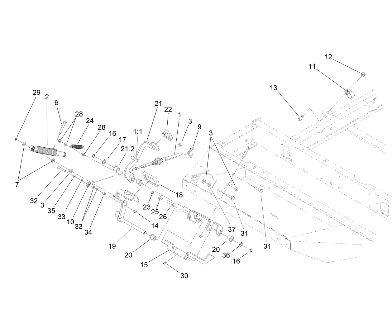 Traction Pedal Assembly
