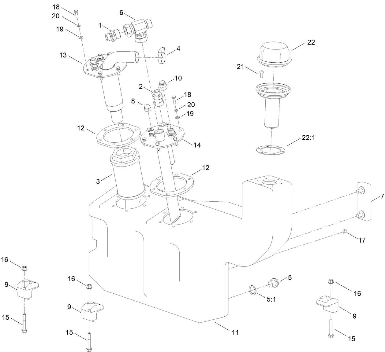 Hydraulic Oil Tank Assembly