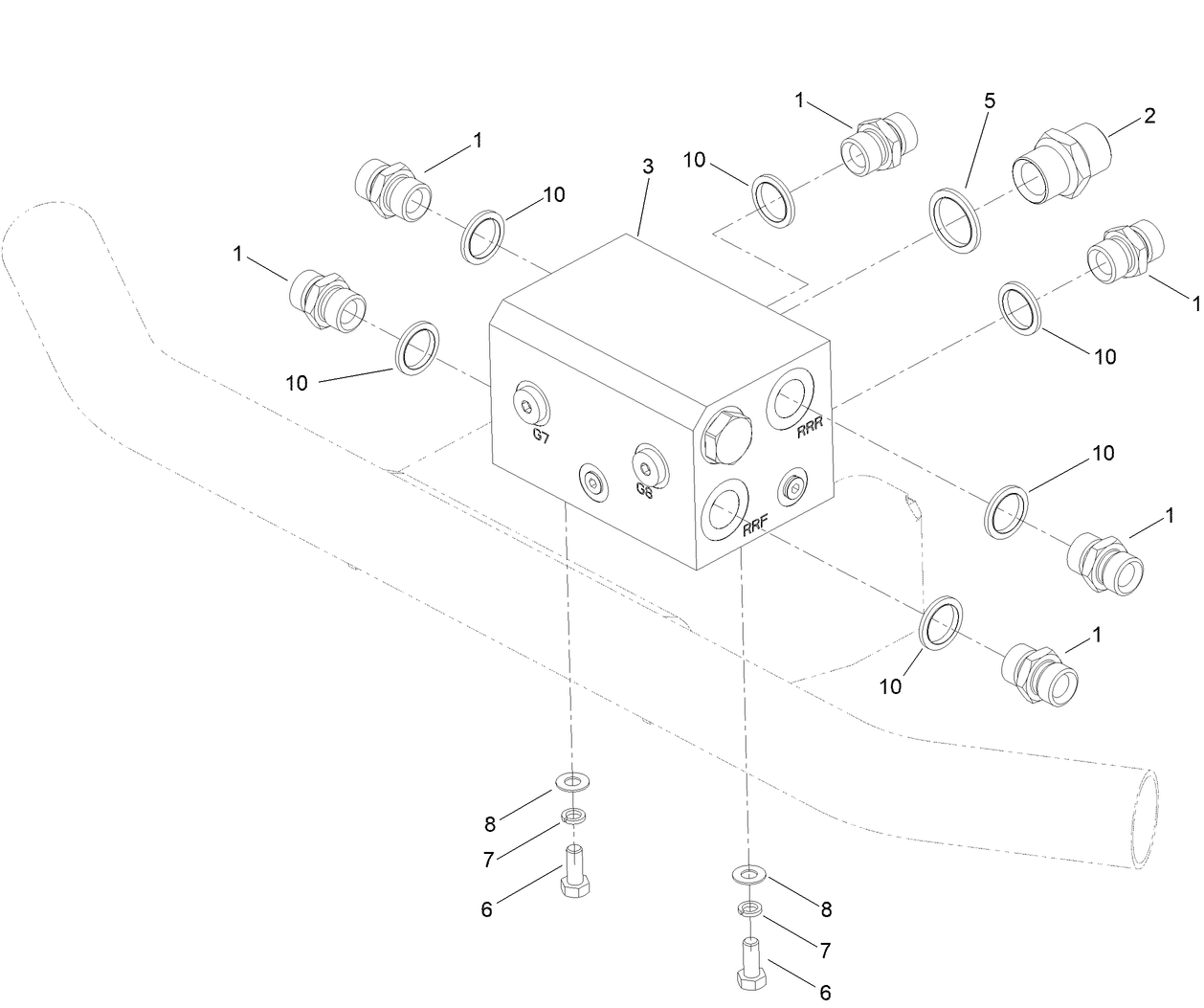 Rear Transmission Control Manifold Assembly