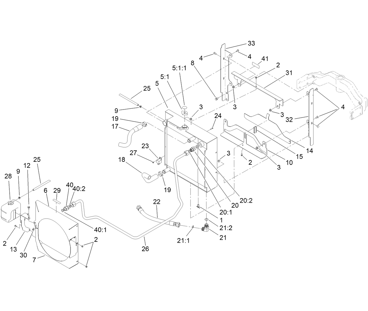 Radiator and Oil Cooler Assembly