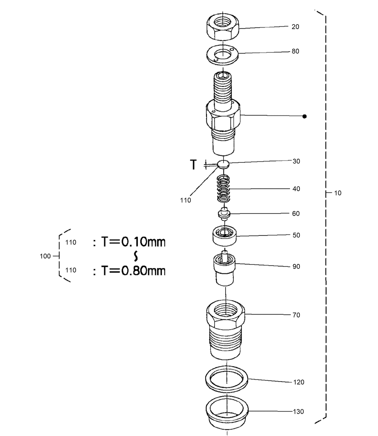 Nozzle Holder Components Parts Assembly