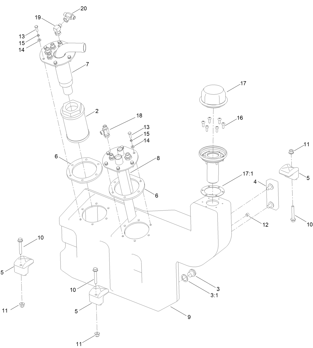 Hydraulic Oil Tank Assembly