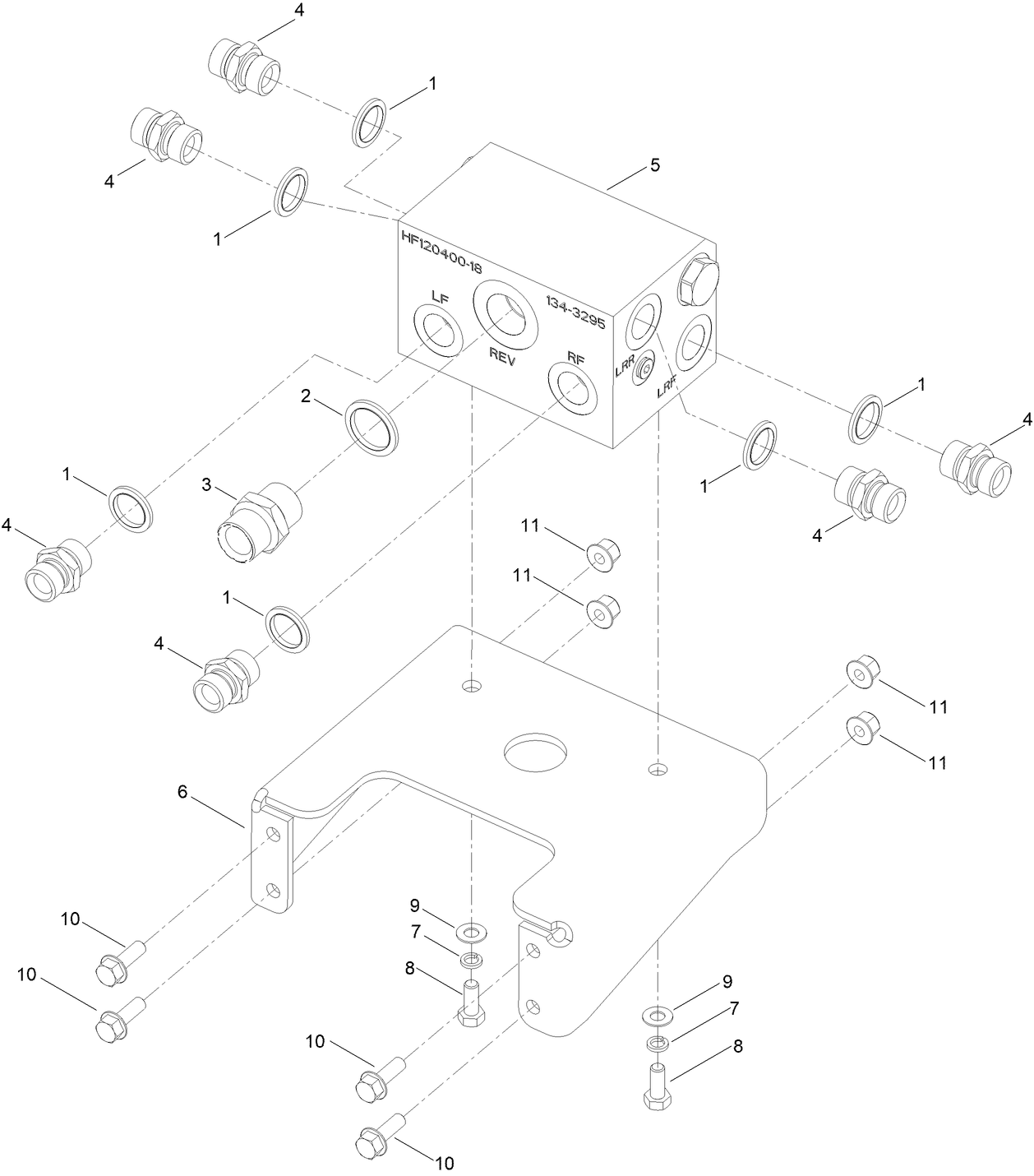 Rear Transmission Manifold Assembly