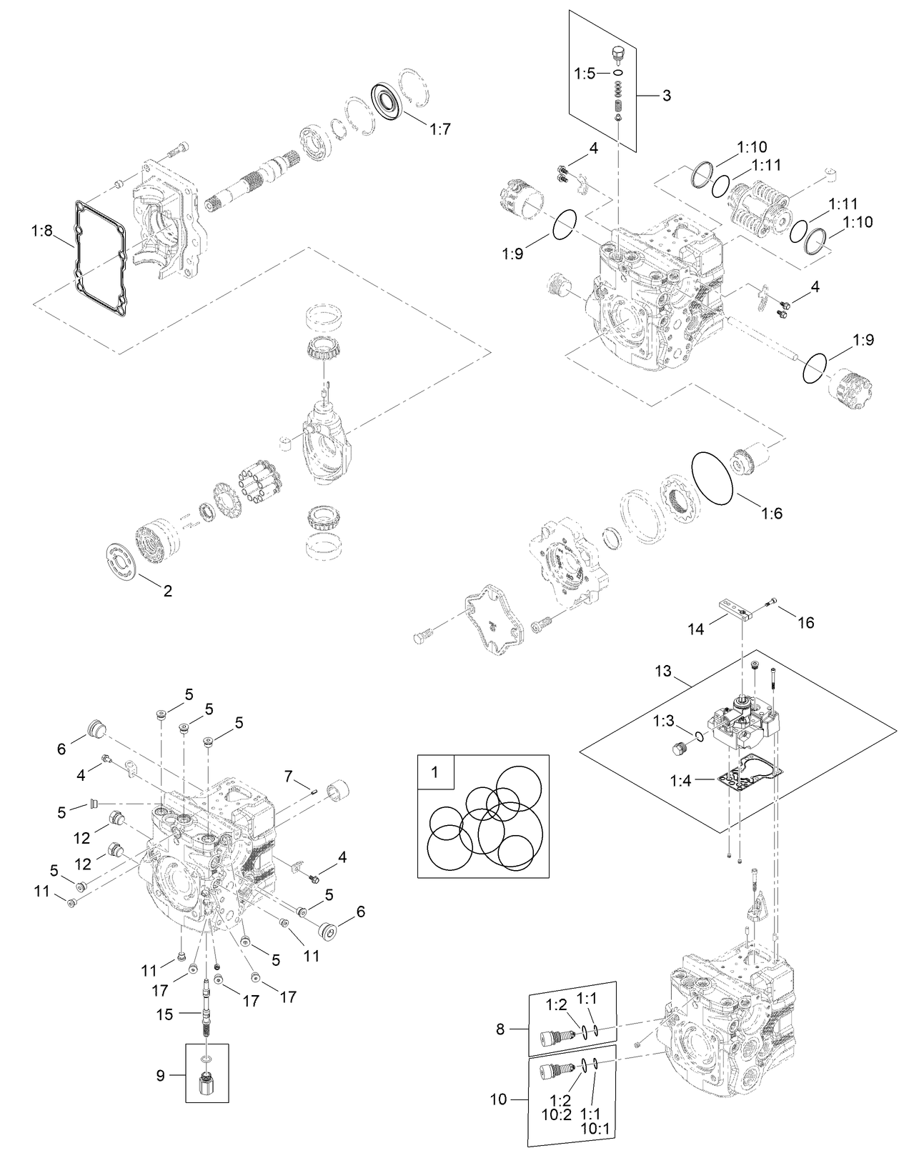 Hydraulic Pump Assembly No. 134-4255