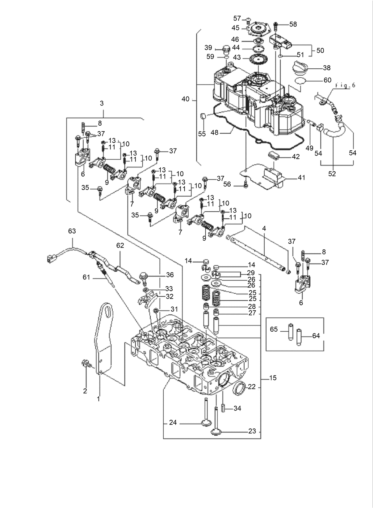 Cylinder Head and Bonnet Assembly