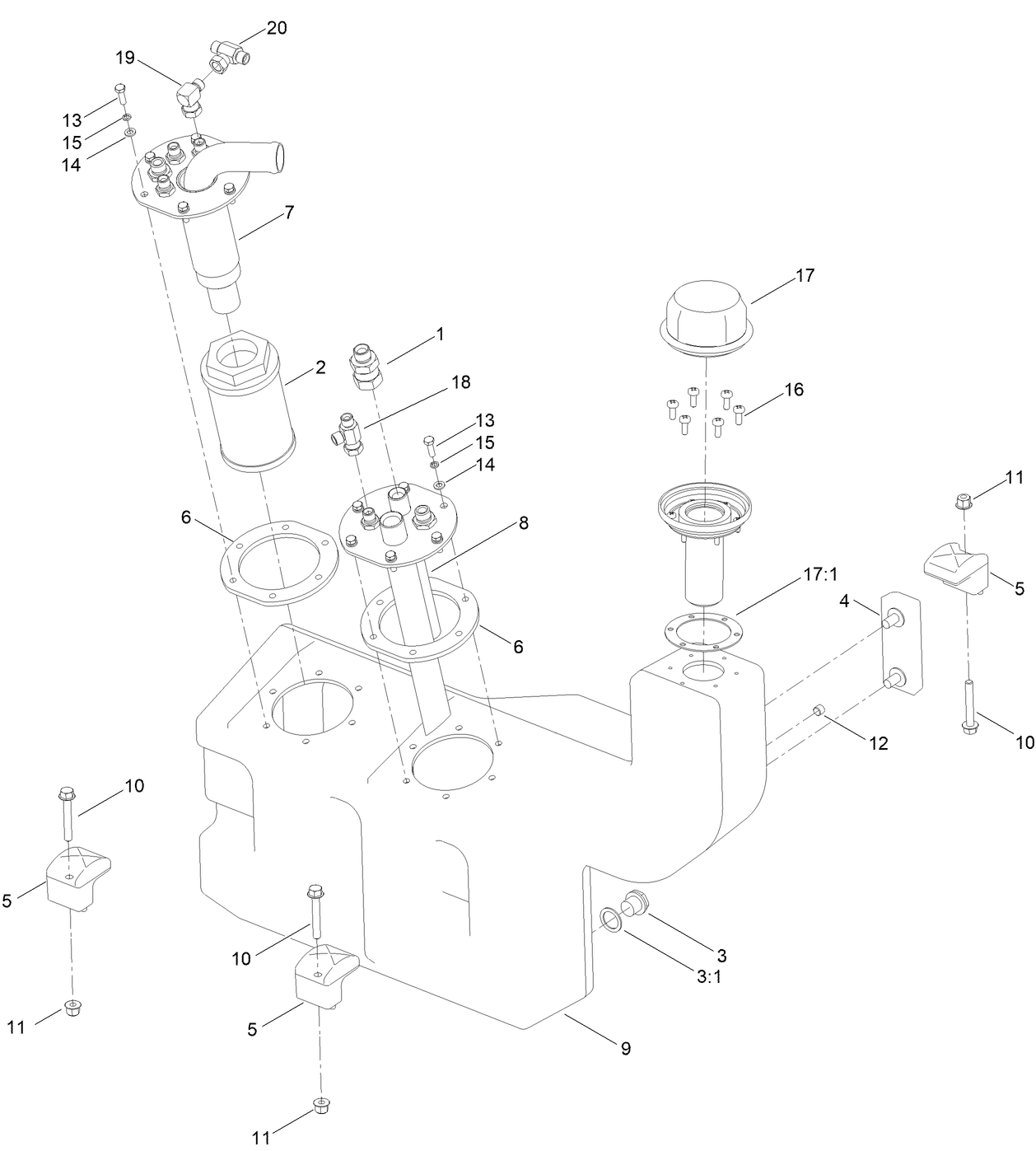 Hydraulic Oil Tank Assembly