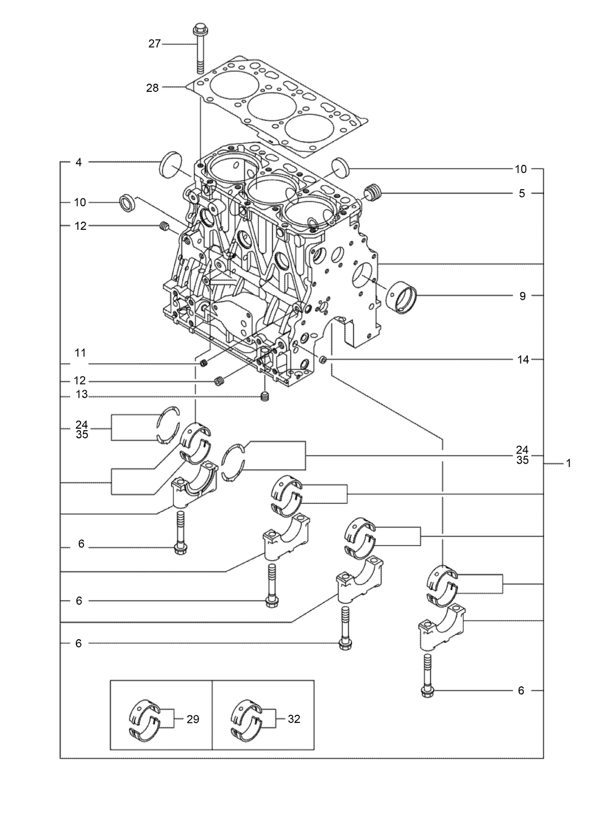 Cylinder Block Assembly