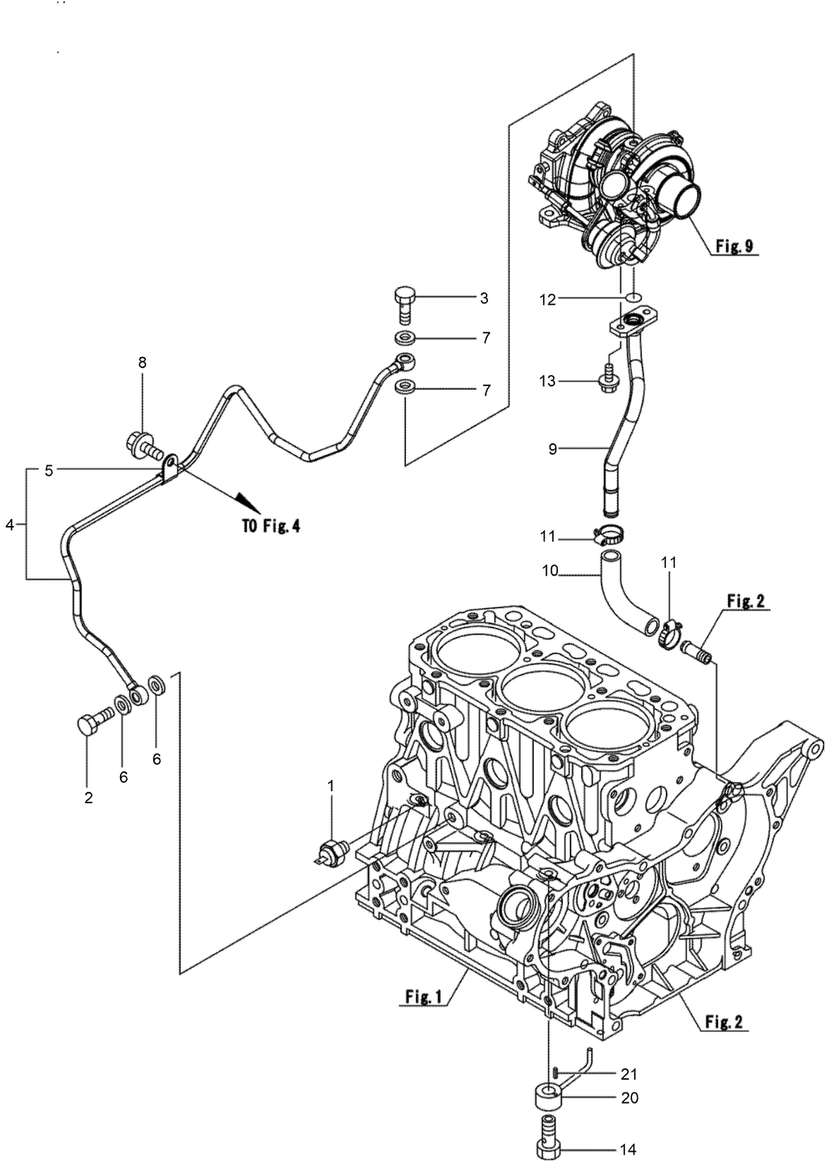 Lube and Oil Pipe Assembly
