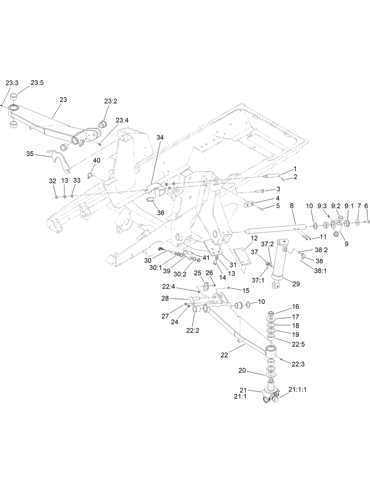 Wing Lift Arm Assembly