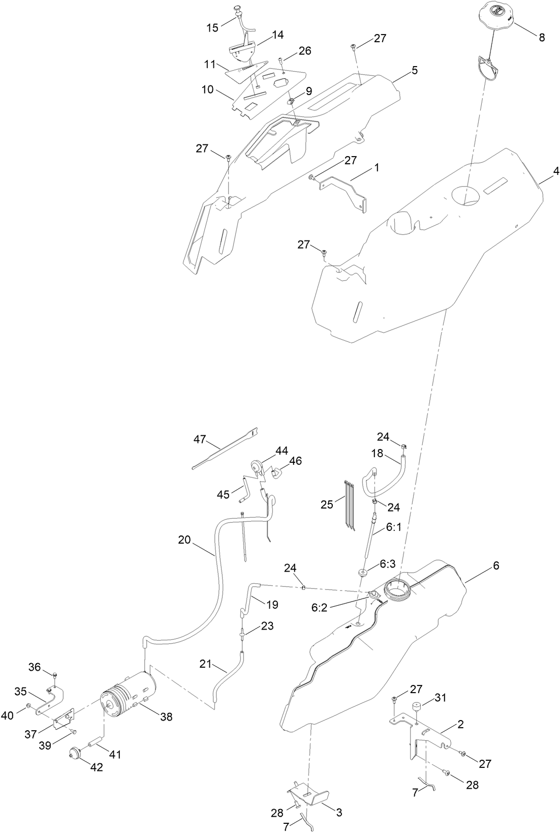 Body Styling and Fuel Pod Assembly