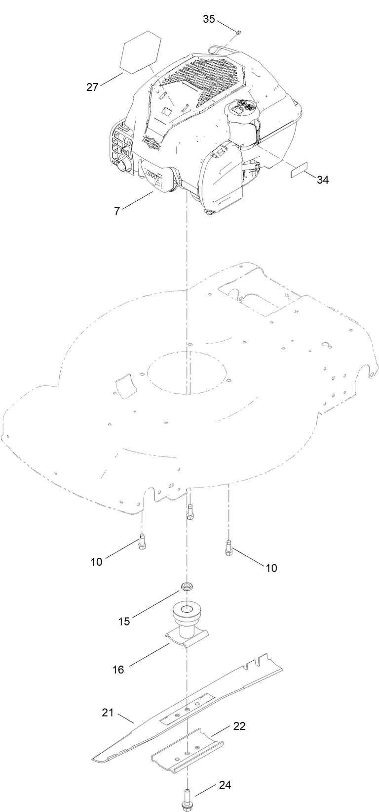 Engine and Blade Assembly