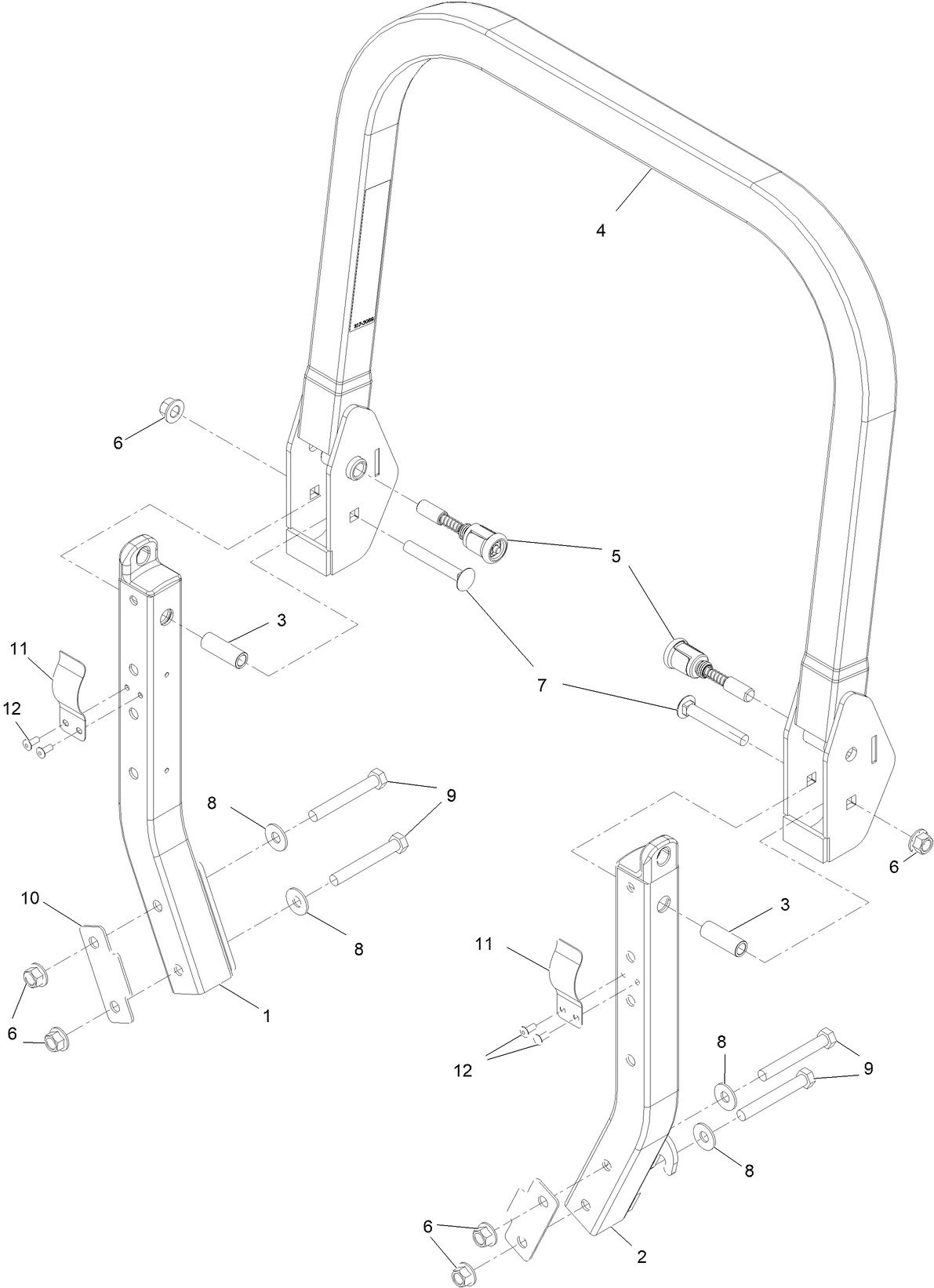 Roll-Over Protection System Assembly  No. 142-7220