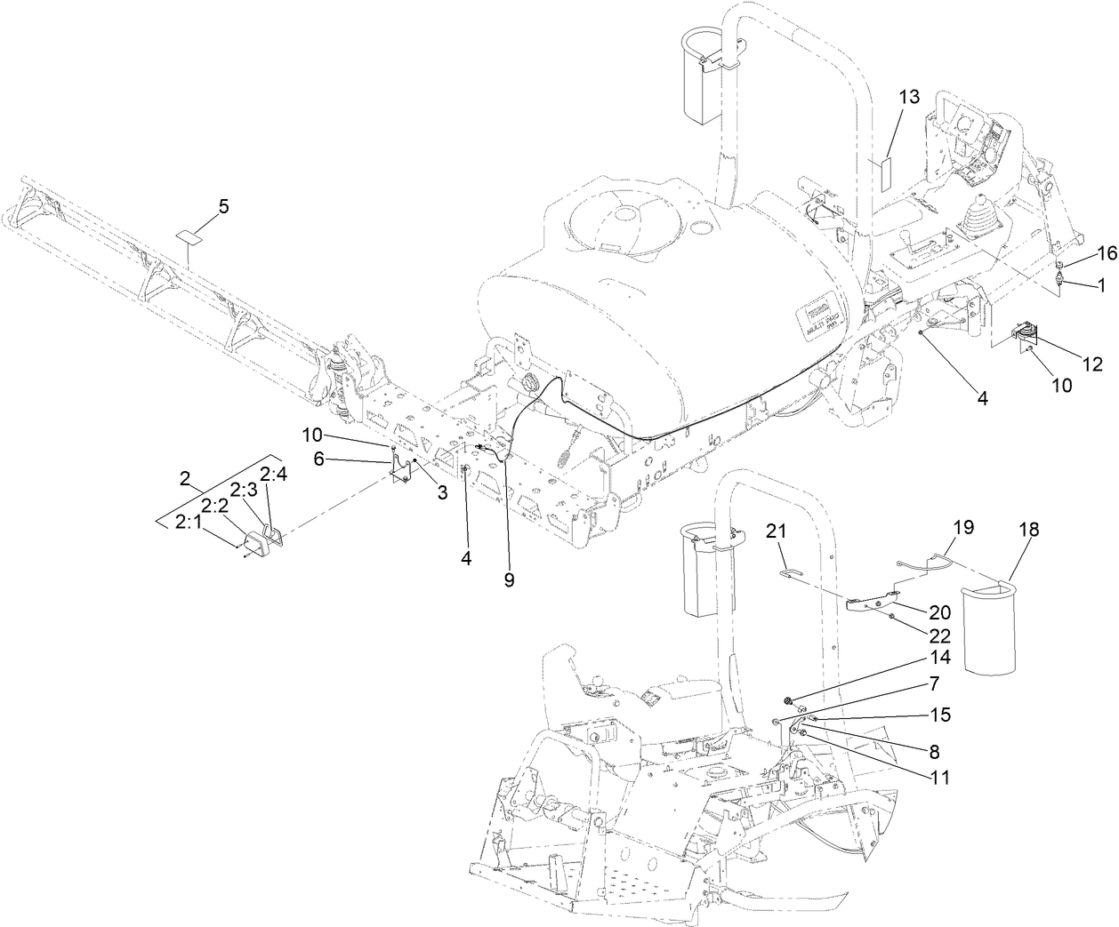 Multi Pro 1750 Turf Sprayer CE Kit Assembly