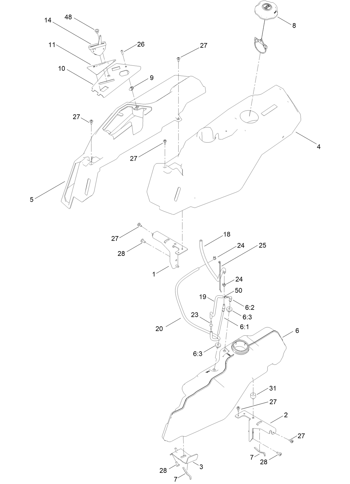 Body Styling and Fuel Pod Assembly