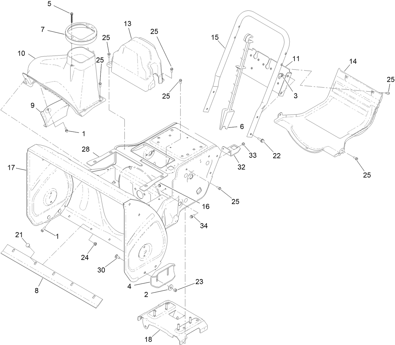 Frame and Housing Assembly