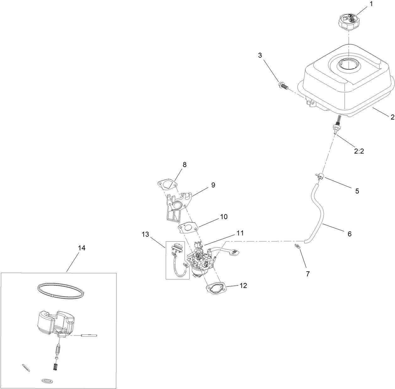 Fuel System and Carburetor Assembly
