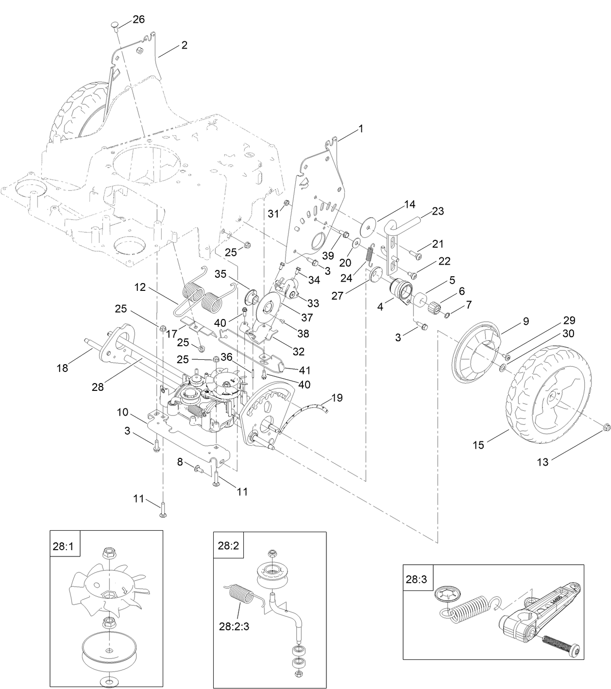 Transmission and HOC Assembly