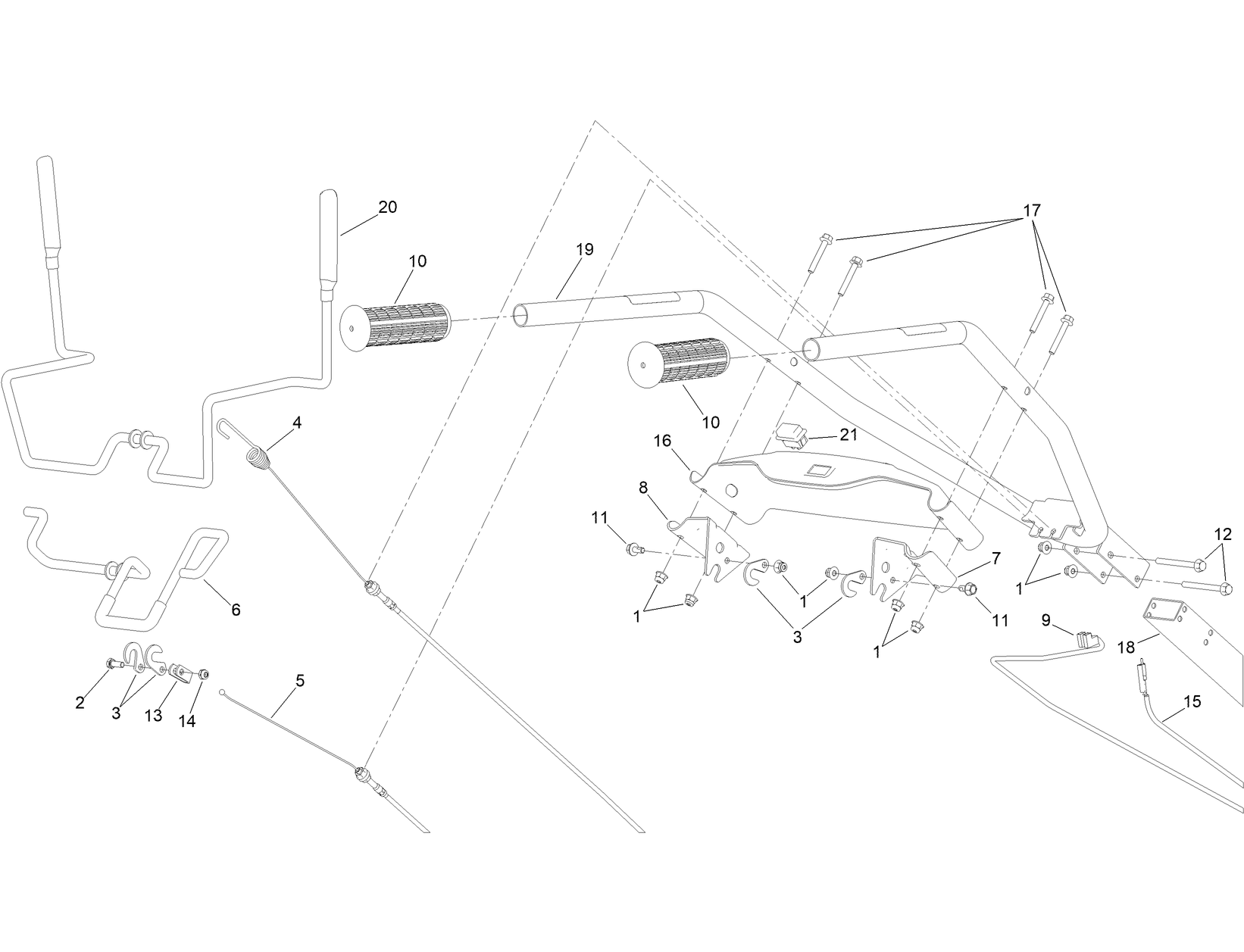 Handles and Controls Assembly