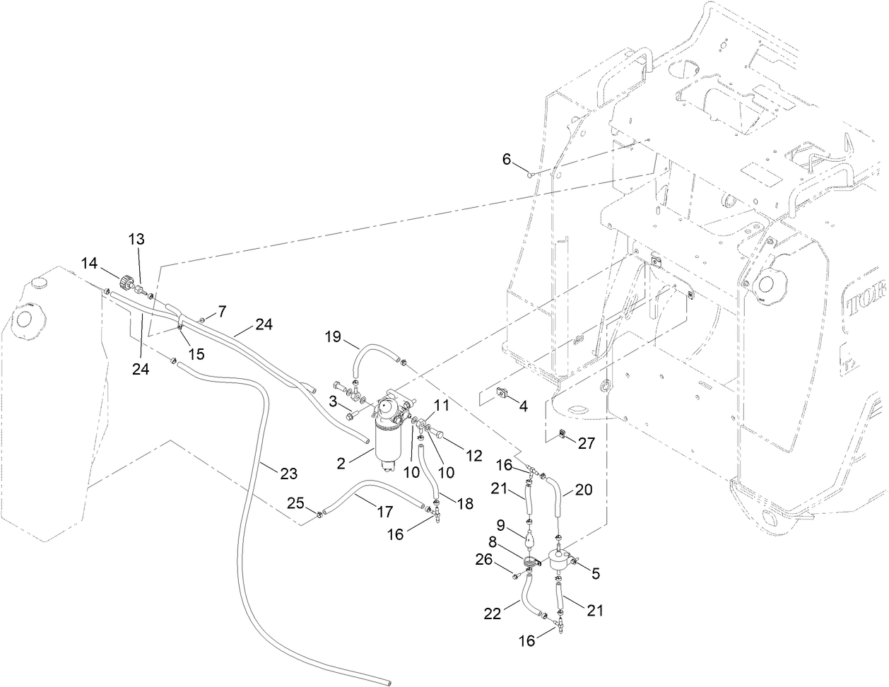 Fuel Pump and Water Seperator Assembly