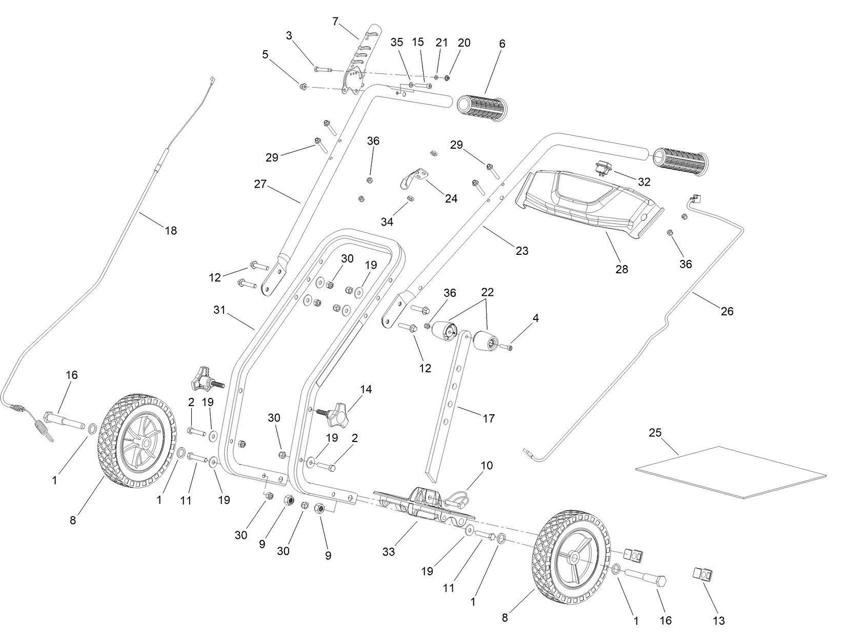 Handles and Controls Assembly