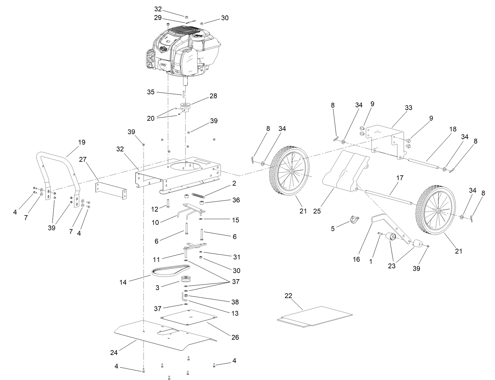Chassis and Wheels Assembly