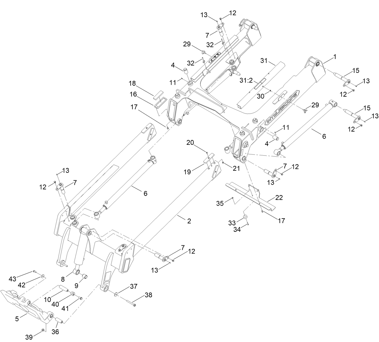 Loader Arm Hydraulic Assembly