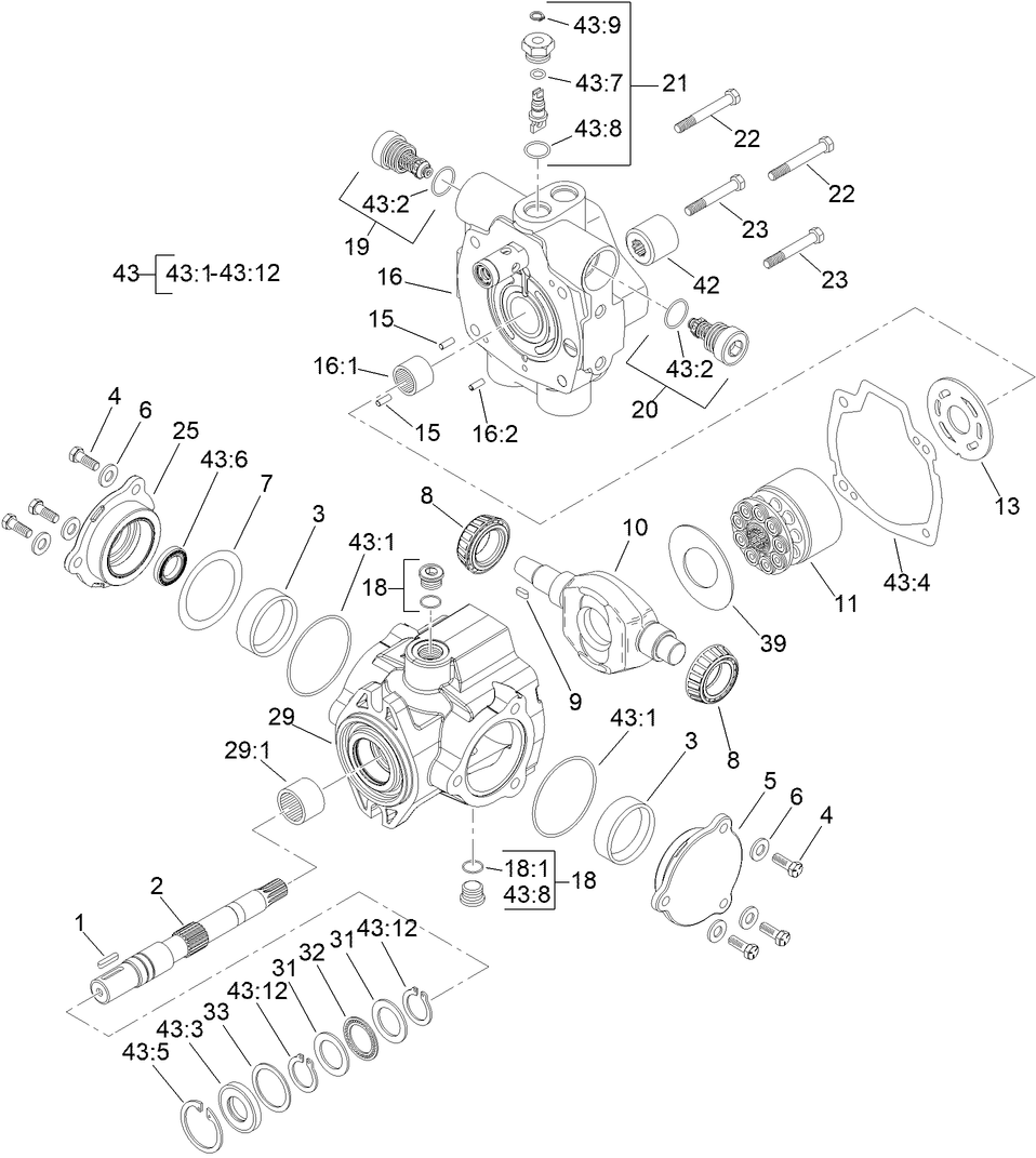 Hydraulic Pump Assembly No. 104-4890