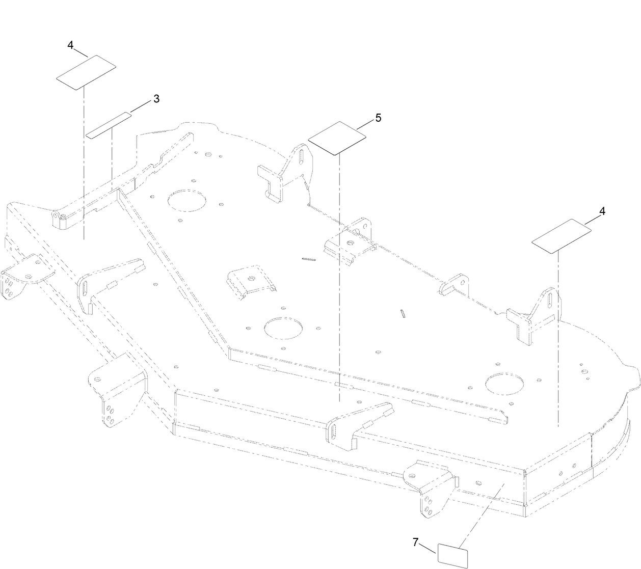 Deck W/Decals Assembly No. 138-9766