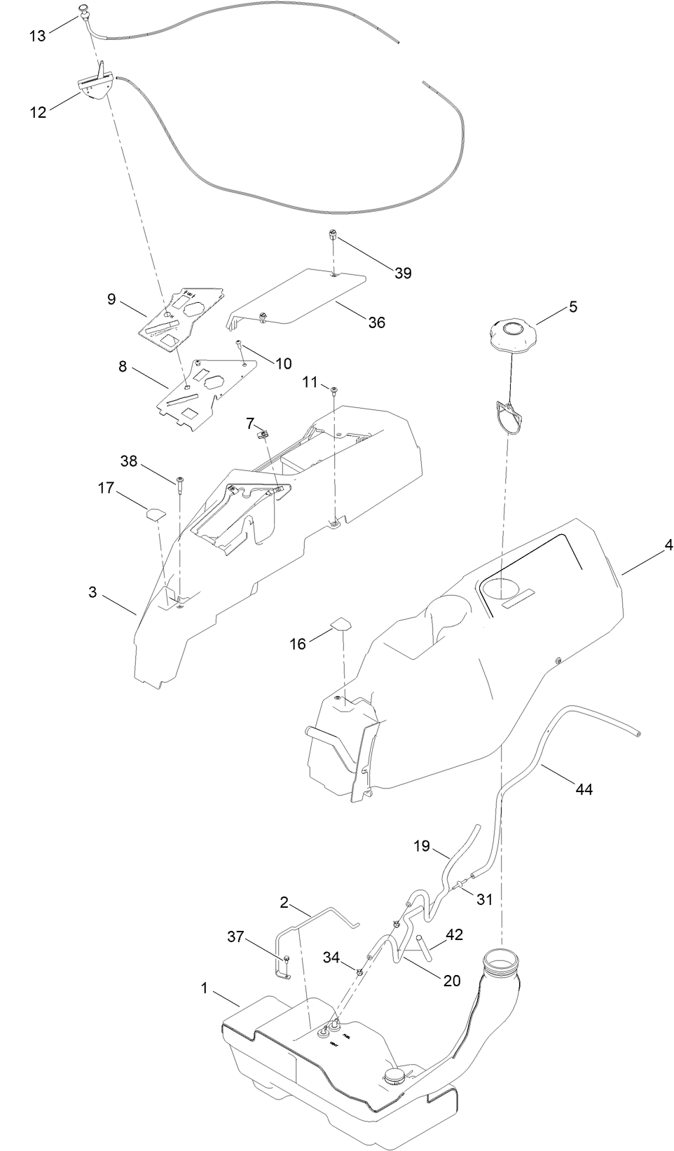 Body Styling and Fuel Pod Assembly
