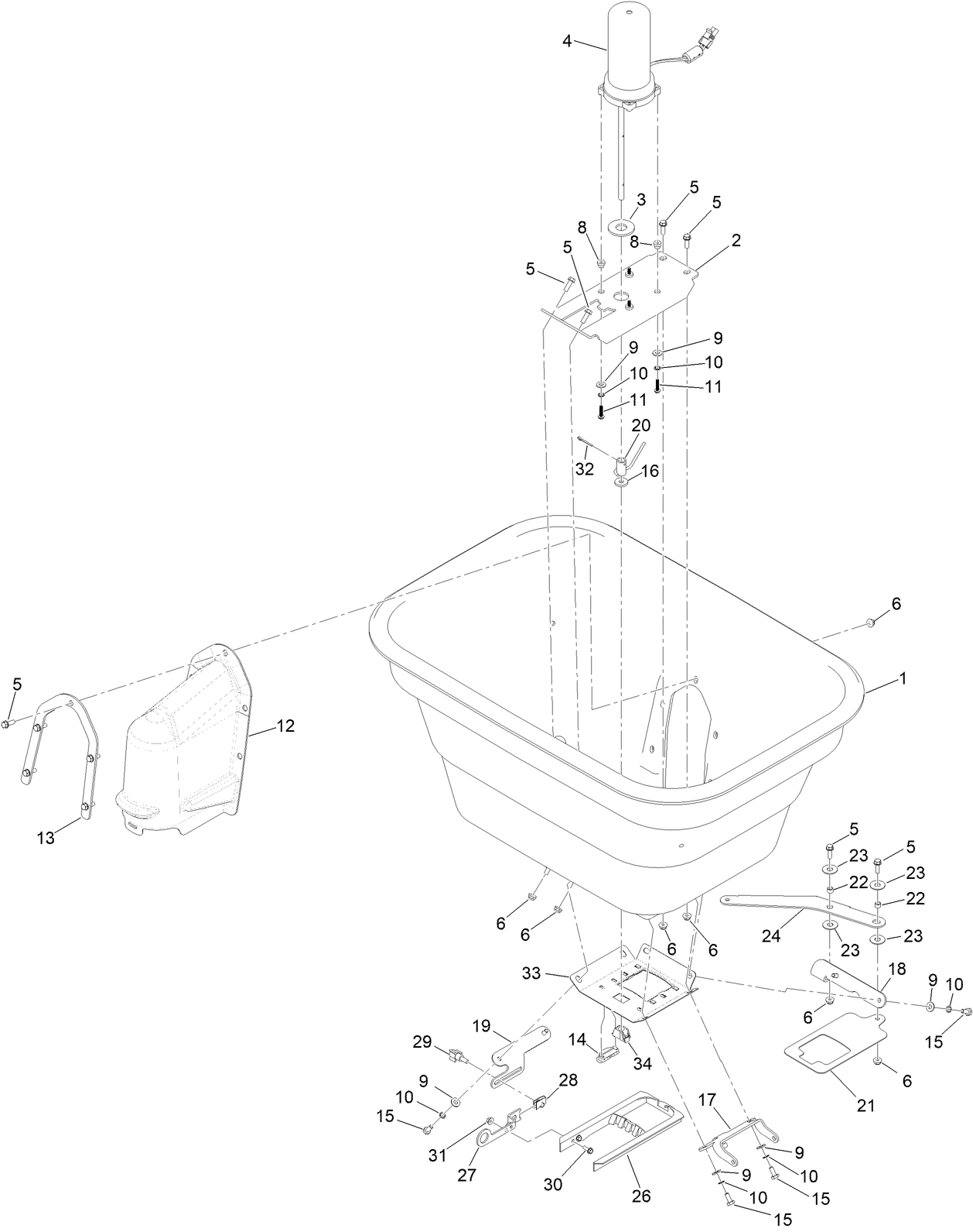 Spreader Hopper Assembly