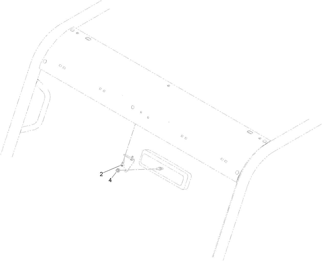 Rear View Mirror Kit Assembly