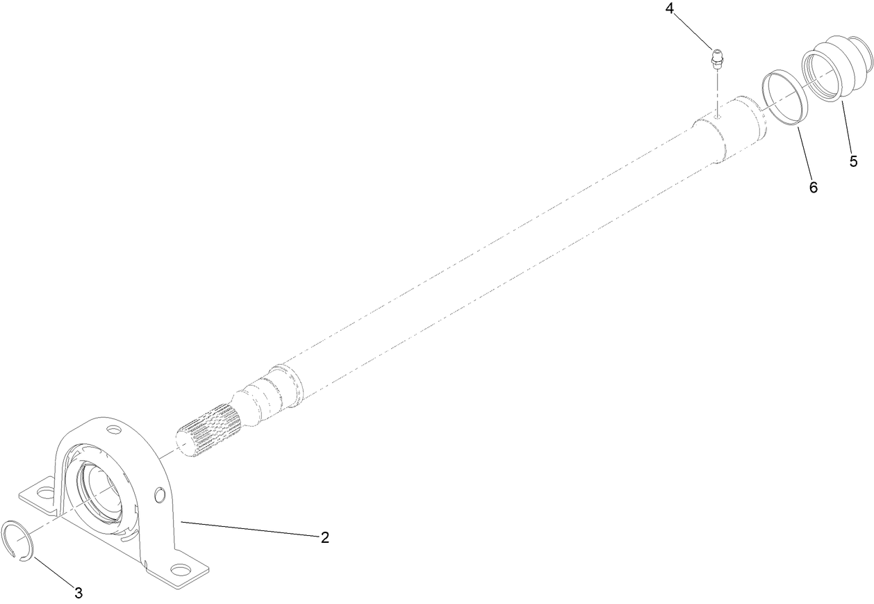 Intermediate Driveshaft Assembly No. 140-4771